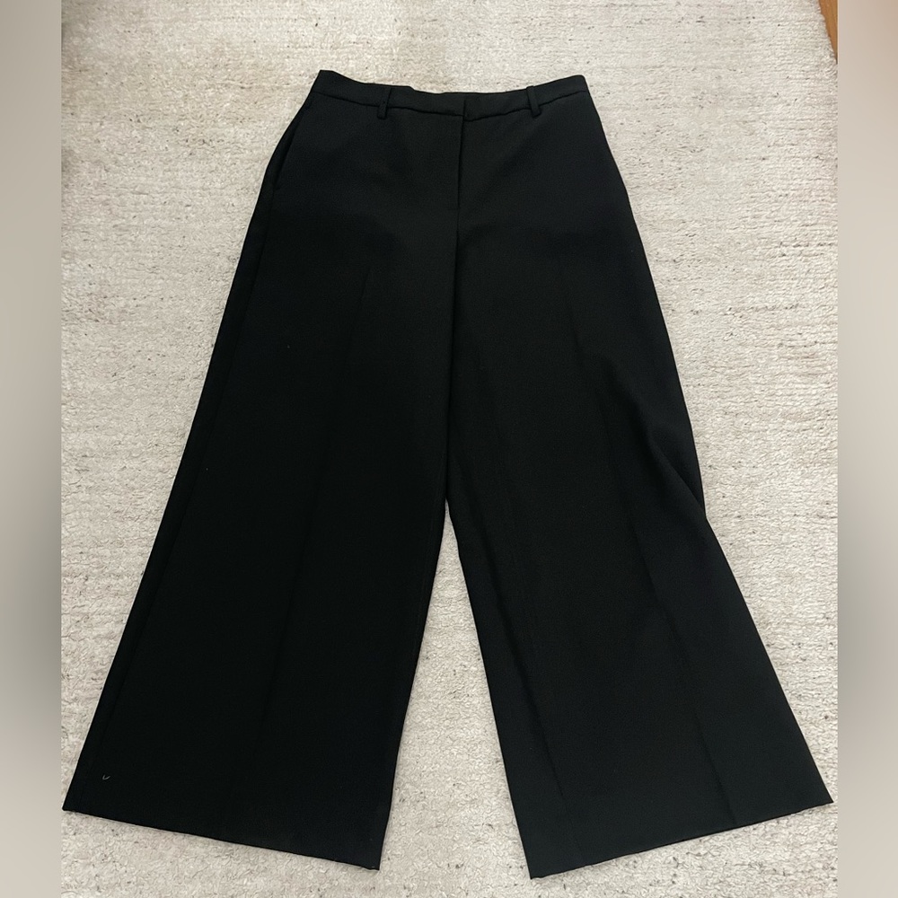ASOS black wide-leg pants